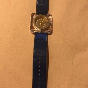 Izzie Square Silicone Strap Watch